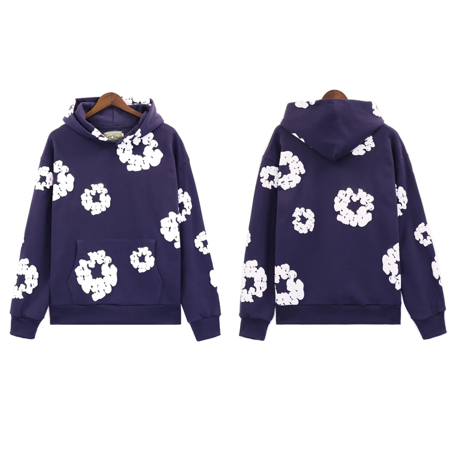 Gallery Dept. Hooded Sweatshirt Floral Print — 藏蓝色上衣