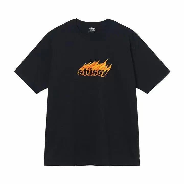 Supreme 8 Ball Tee Spray Paint — 黑色【火焰】
