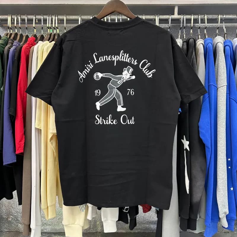 Amiri Graphic Tee Signature Script — 931 black