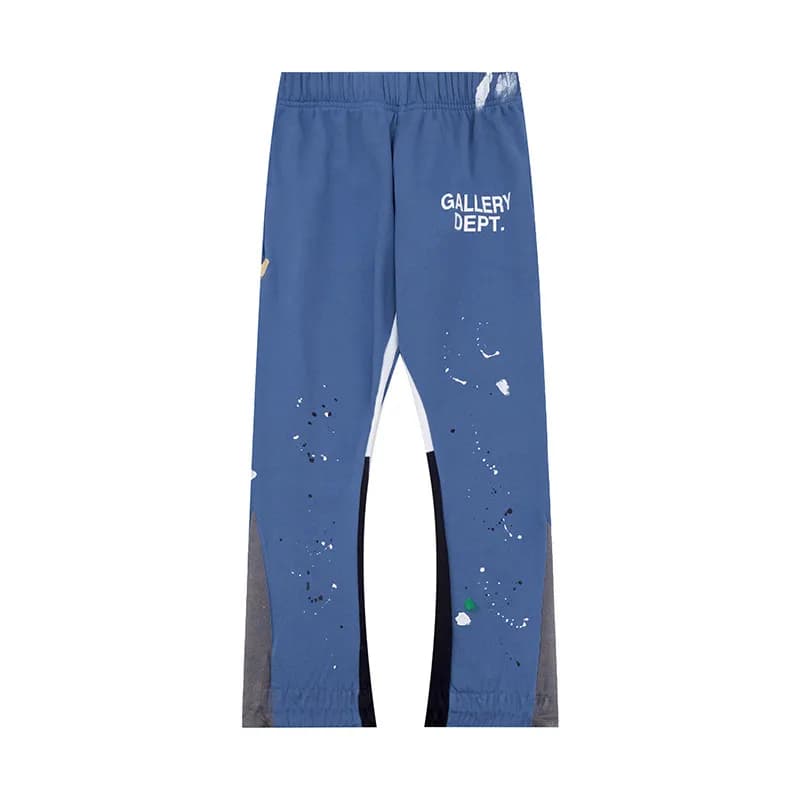 Paint Splatter Track Pants Gallery Dept. Logo Print — YCK2HY03Q