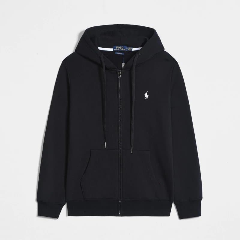 Polo Ralph Lauren Bomber Jacket Classic Fit — 拉链黑色白标