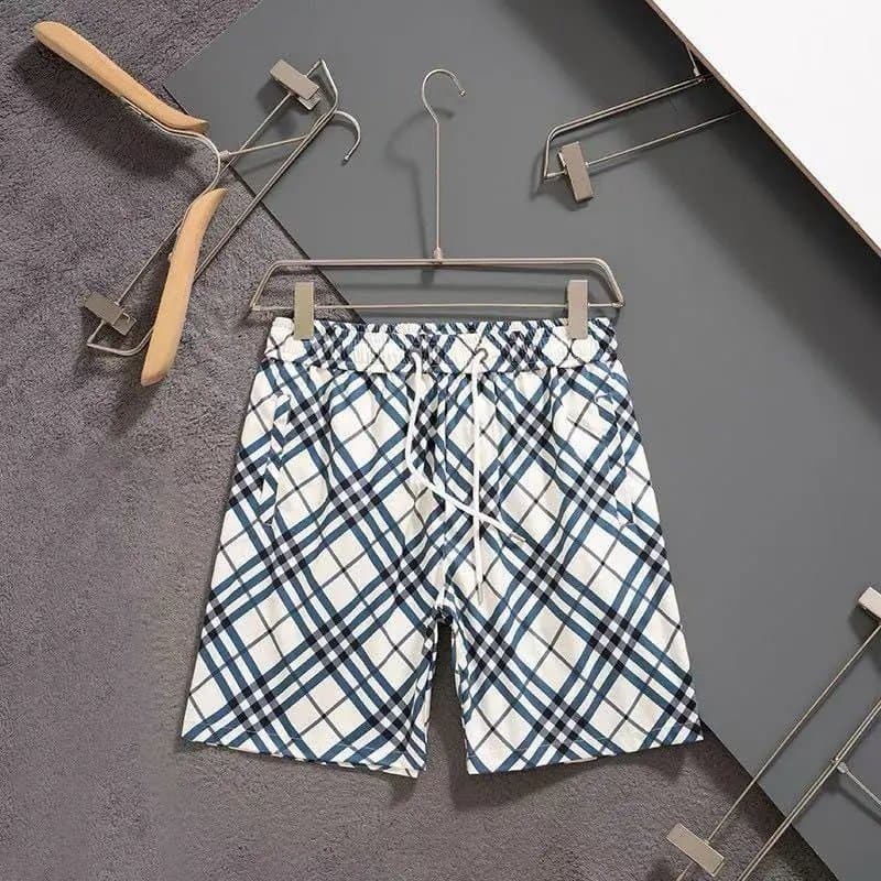 BAPE Printed Shorts ABATHINGAPE Logo Pattern — V2534白蓝