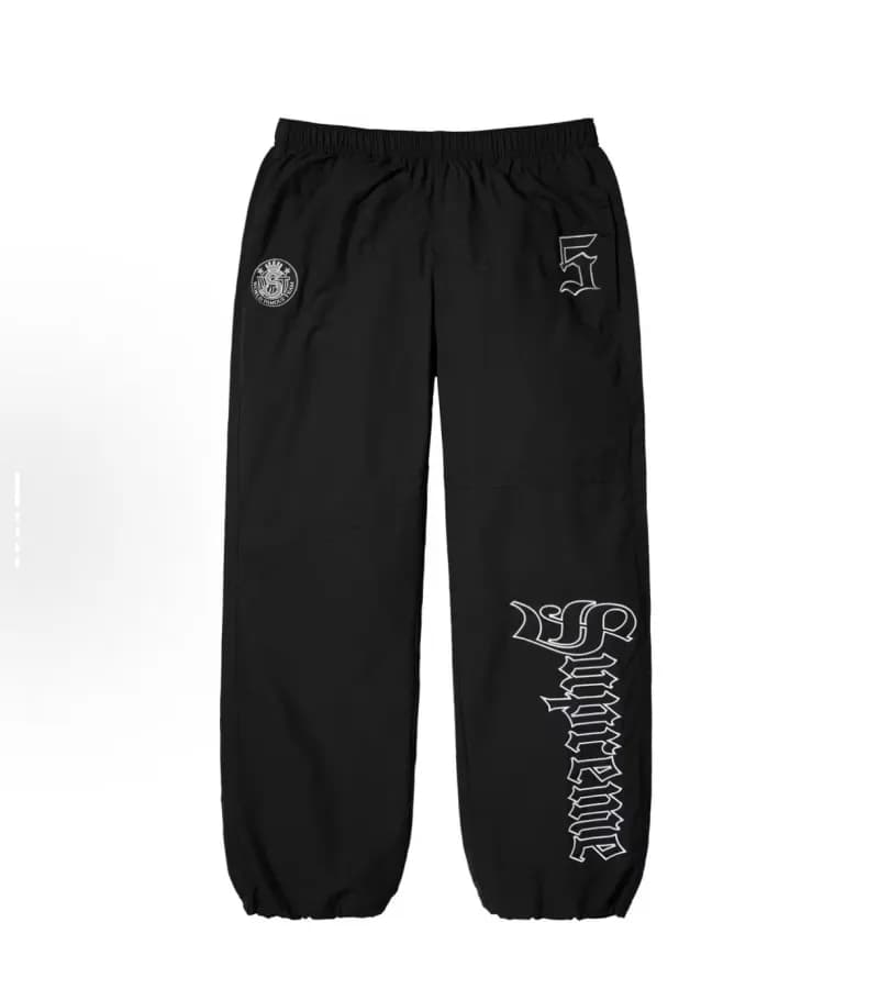 Supreme Track Pants Gothic Logo