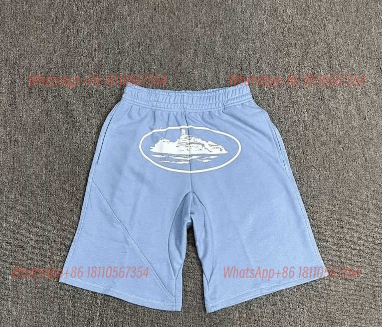 Fear of God Essentials Logo Shorts Black — Corteiz-蓝色