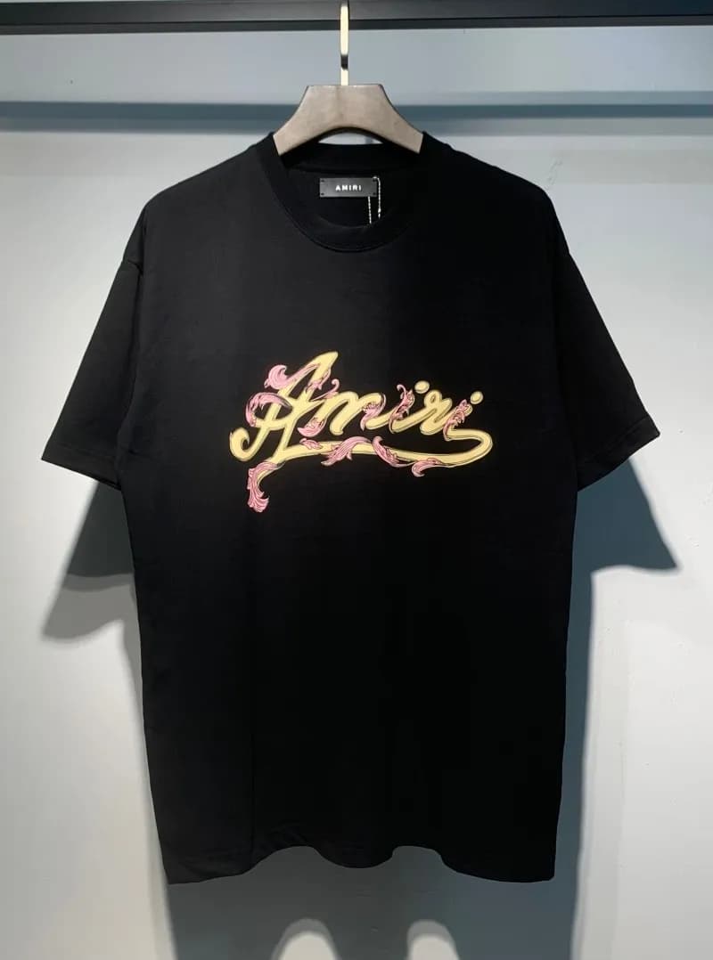 Amiri Logo Graphic Tee Baroque Script