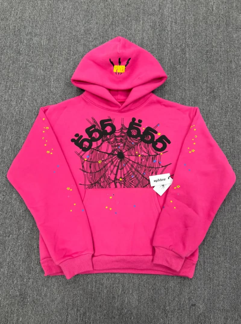 Sp5der Hoodie Spider Web Graphic