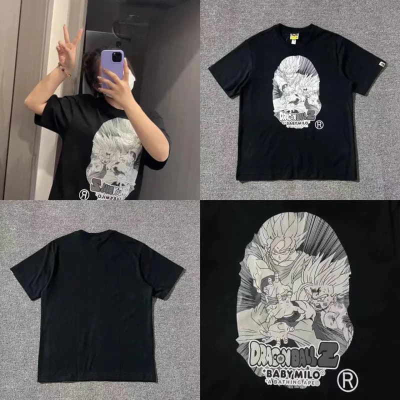BAPE Graphic T-Shirt Dragon Ball Z x BABY MILO