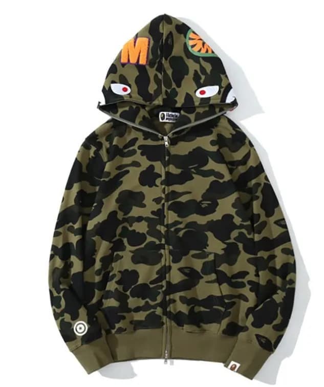BAPE Shark Hoodie Split Camo — 85