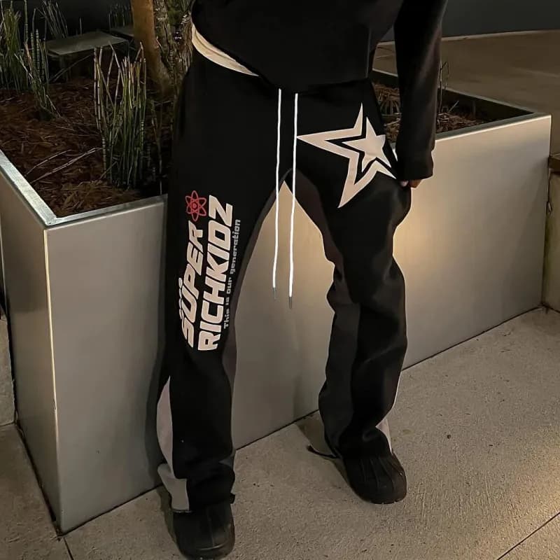 Richard Mille Track Pants Super Richkidz Star Logo