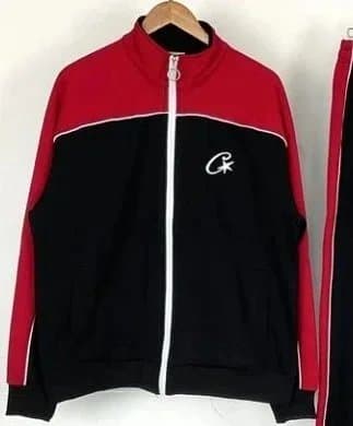 Corteiz Track Jacket Olive with Script Logo — 22