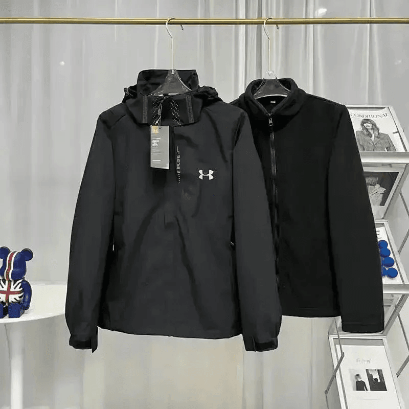 Nike Windrunner Jacket Colorblock — UA可拆卸连帽626三合一-黑色