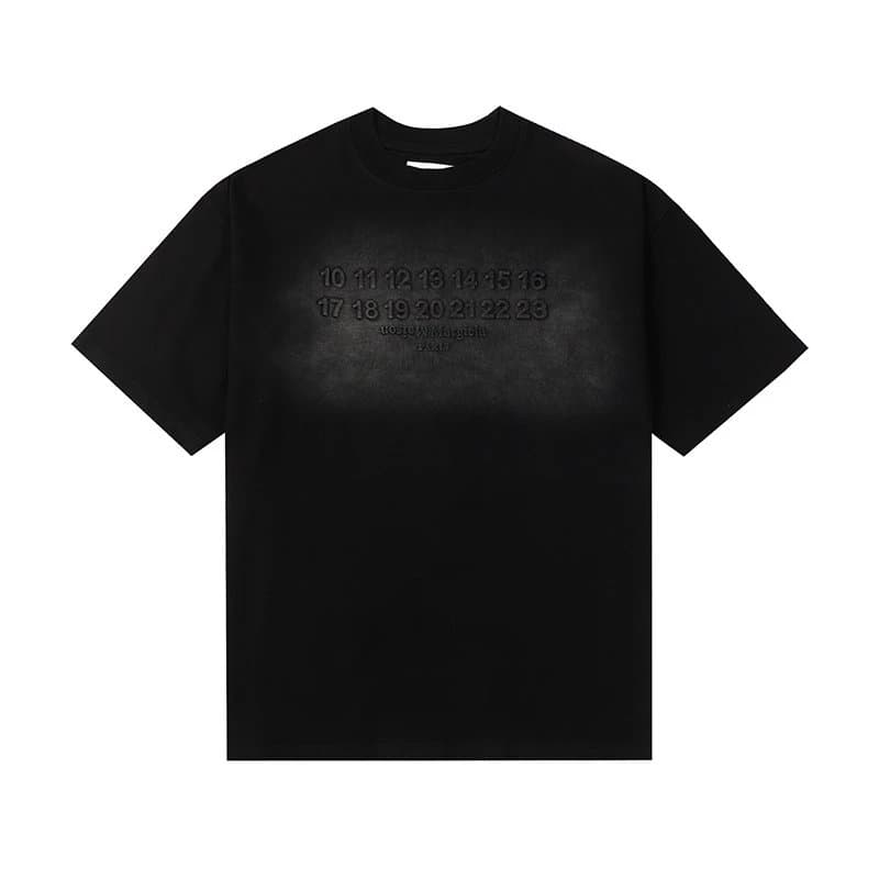 Maison Margiela Number Print T-Shirt Embossed Numeric