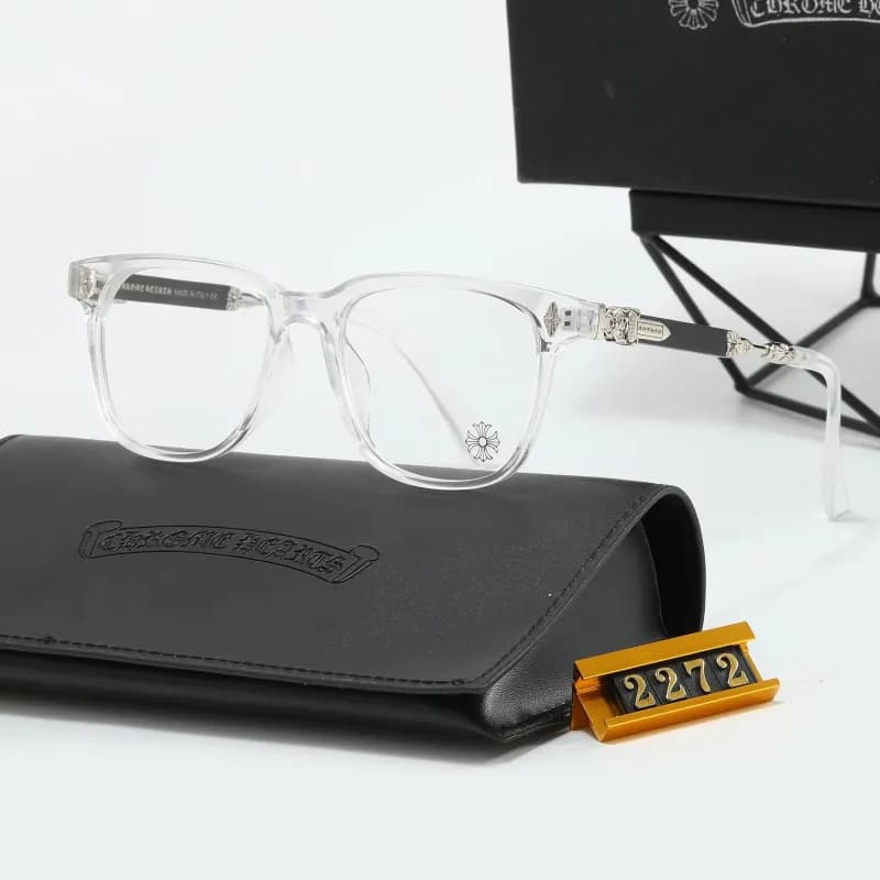 Chrome Hearts Optical Frame Clear Acetate with Cross Motif