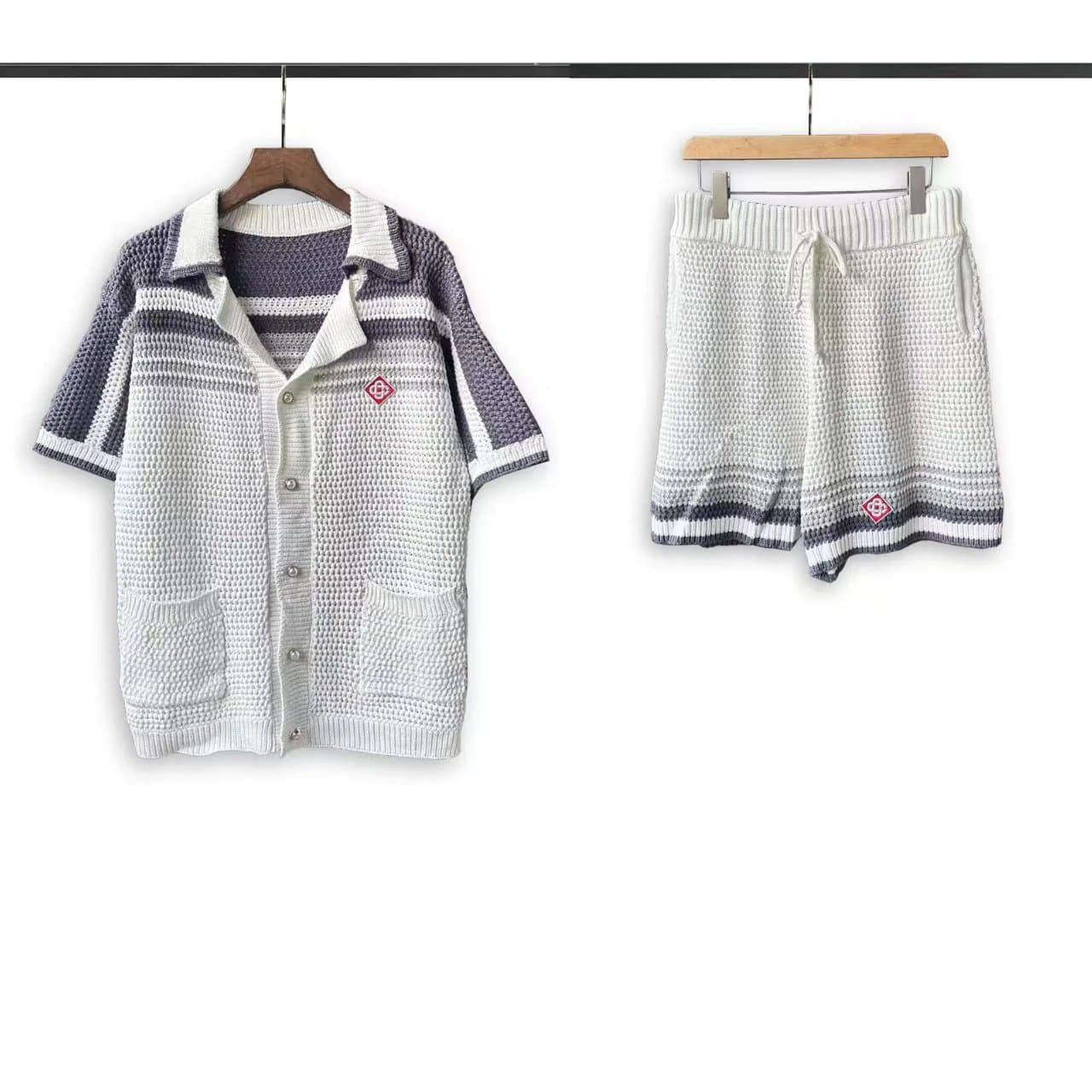 Balenciaga Knit Set Striped