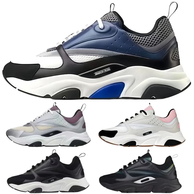 Dior B22 Sneaker White Grey — Mike b22 white and black gift box