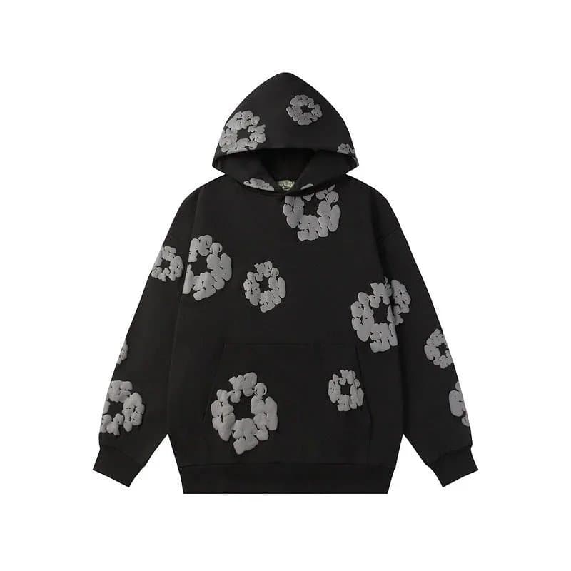Fear of God Essentials Jogger Floral Embroidered — 黑印灰帽衫
