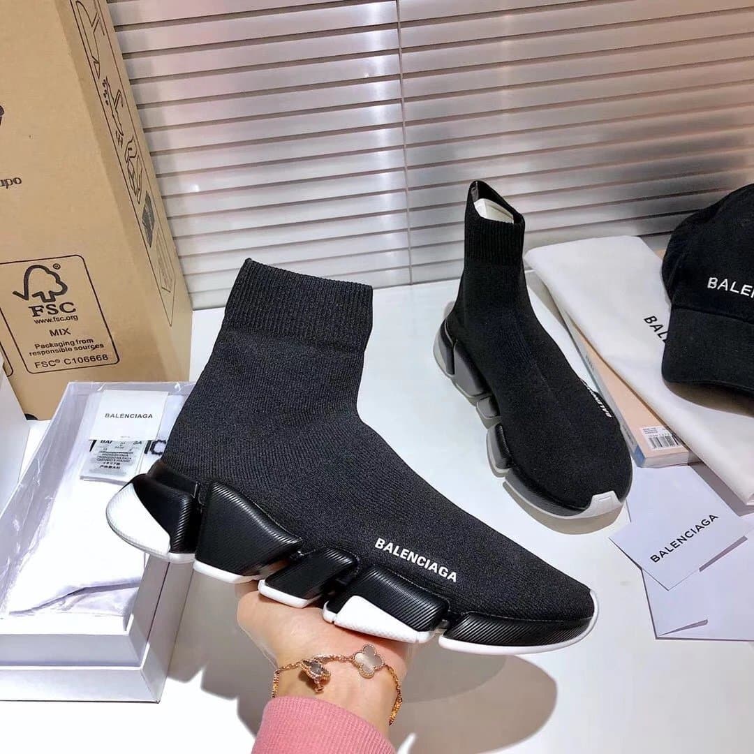 Balenciaga Speed Trainer Black Red — 25