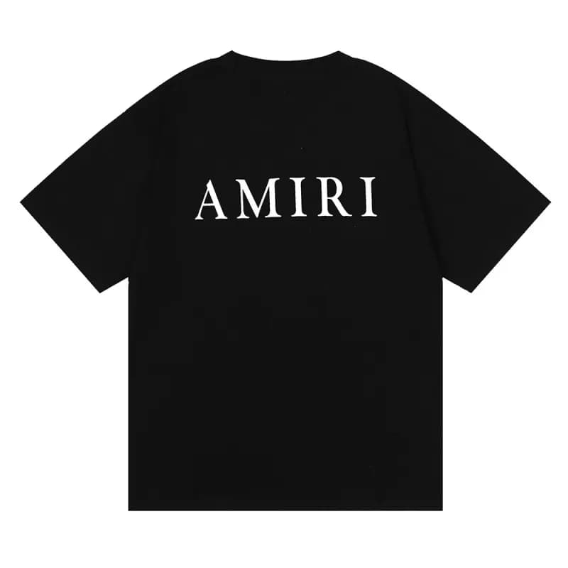 Amiri Graphic Tee Signature Script — 920 black and white
