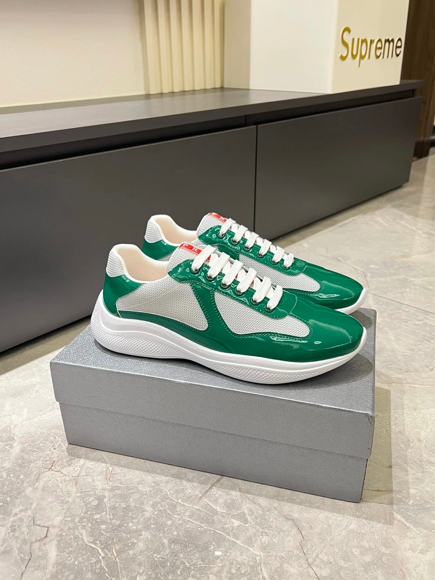 Prada Cloudbust Thunder White Mesh — 17