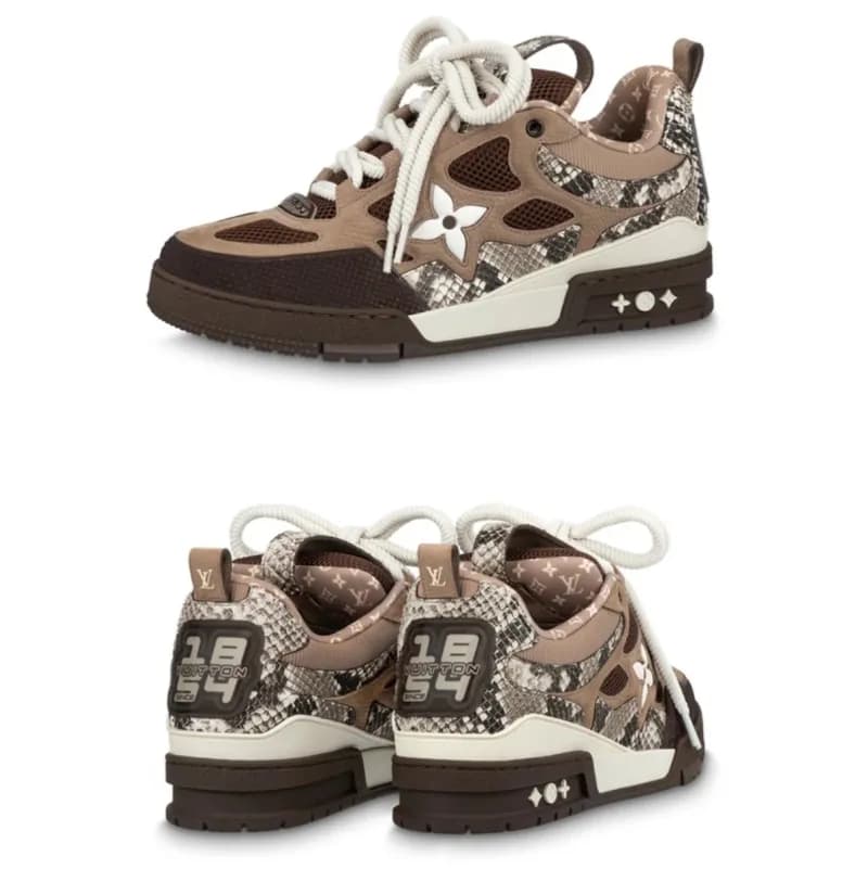 Louis Vuitton LV Trainer Snake Print