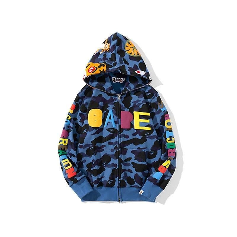BAPE Shark Hoodie Split Camo — GHN23281EH