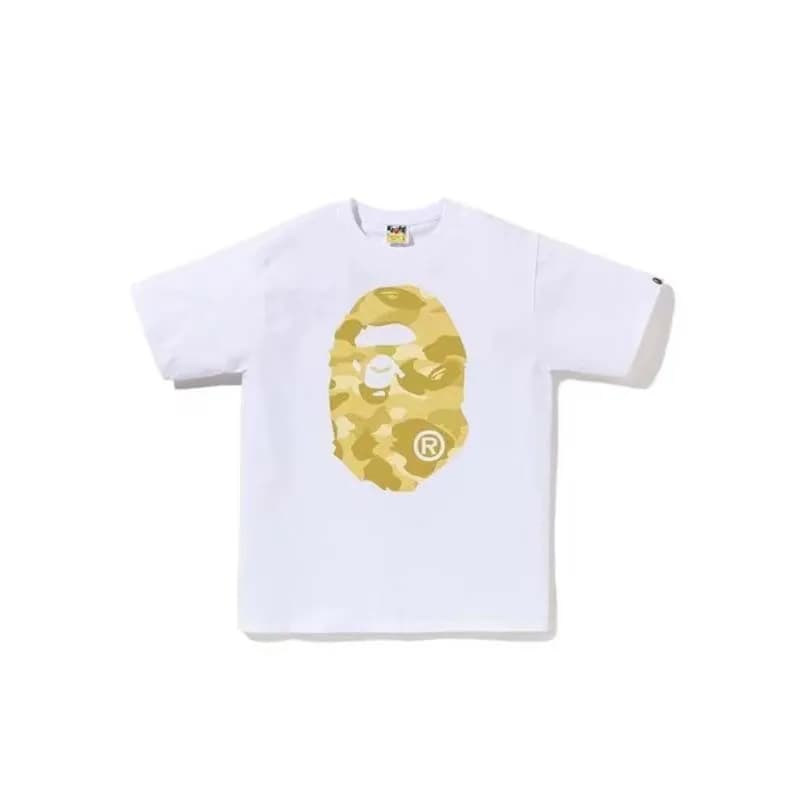 BAPE Ape Head Tee Gold Camo