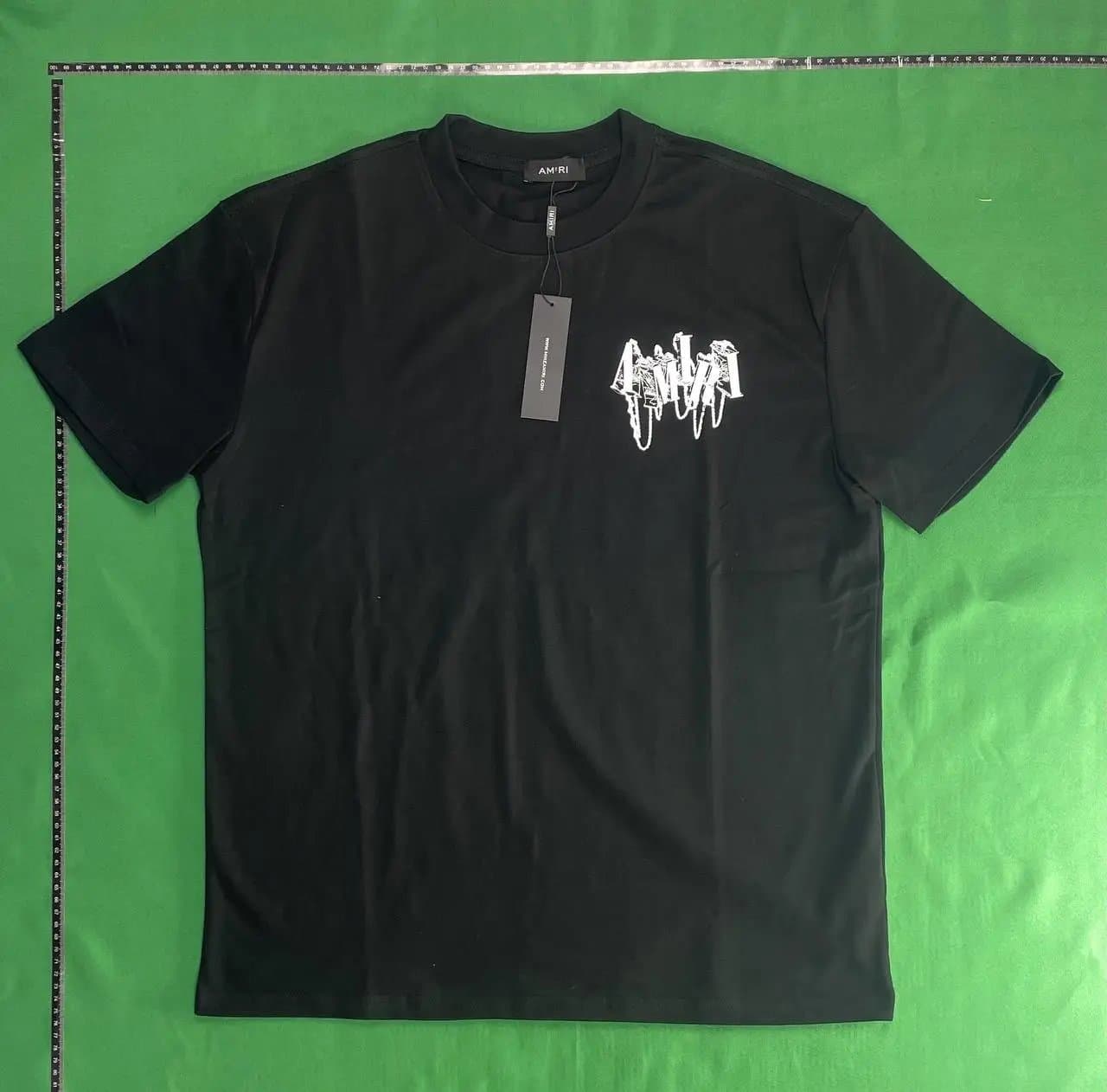 Amiri Graphic Tee Sequined Logo — 12