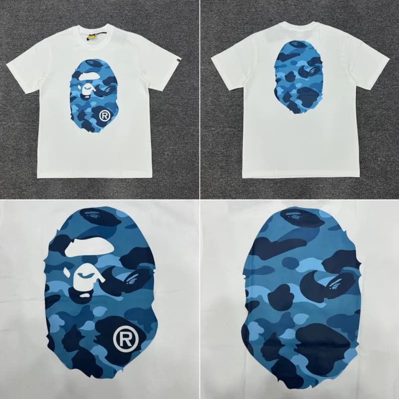 BAPE A Bathing Ape T-Shirt Multiple Colorways and Graphics — XX026白蓝