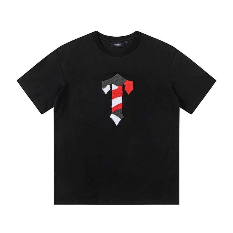 Corteiz Raglan Tee TRAPSTAR Logo — D632黑色短袖