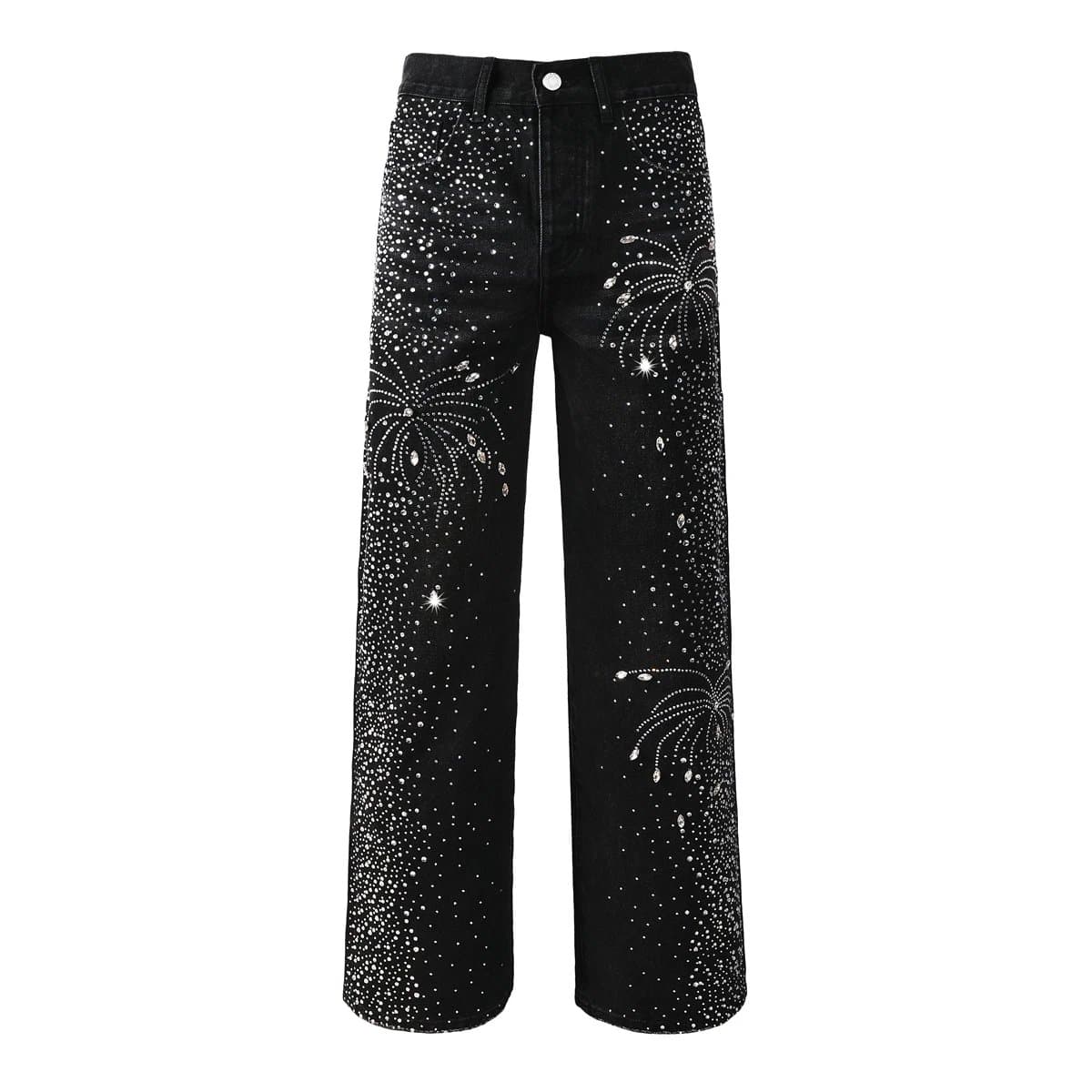 Balenciaga Fireworks Jeans Crystal-Embellished