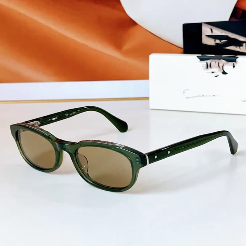 Ray-Ban Clubmaster Translucent Green with Brown Lenses
