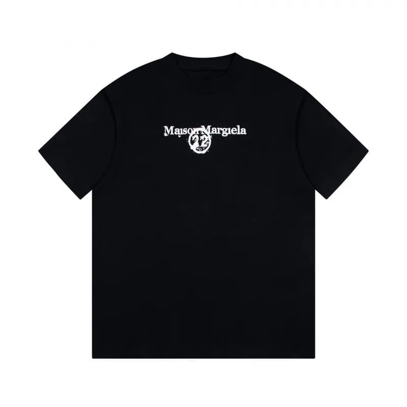 Maison Margiela T-Shirt White Stitch Logo — 812黑色
