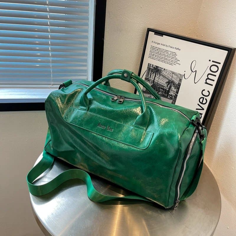 Moose Knuckles Duffle Bag Crinkled Leather
