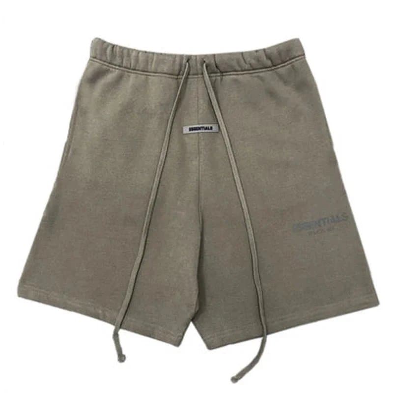 Fear of God Essentials French Terry Shorts Olive Grey