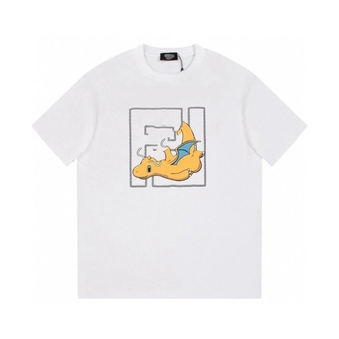 Fendi FF Logo T-Shirt Brown FF Patch — 18