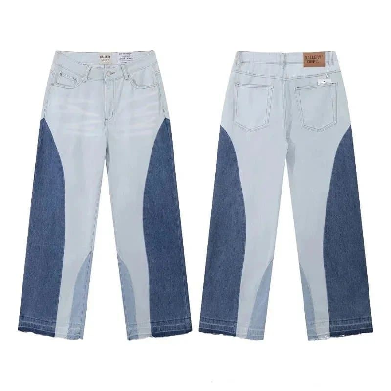 Levi's Flared Jeans Patchwork Wash — 646水洗浅蓝色
