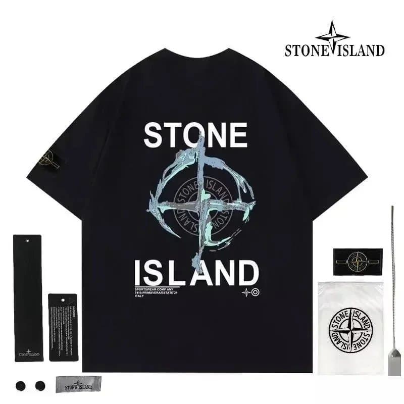 Stone Island T-Shirt Compass Logo Patch — 34