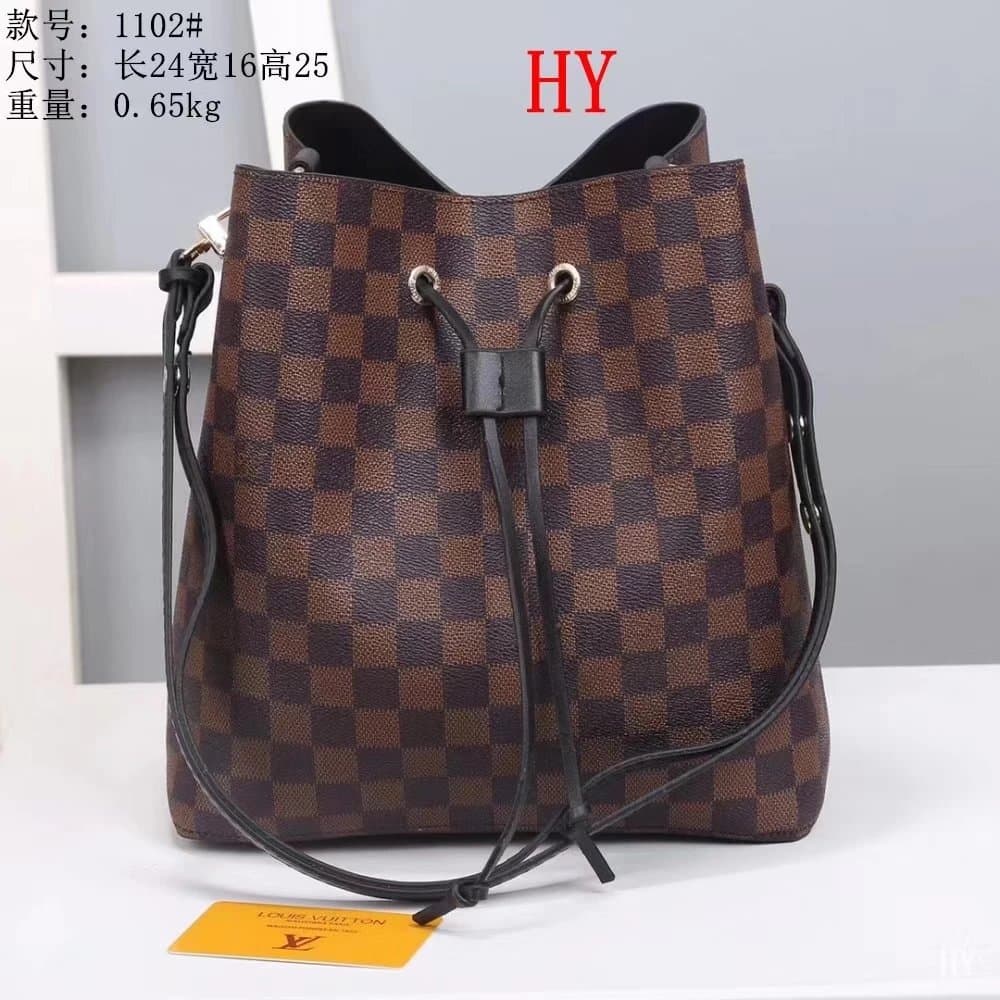 Louis Vuitton Noé Bucket Bag Damier Ebène