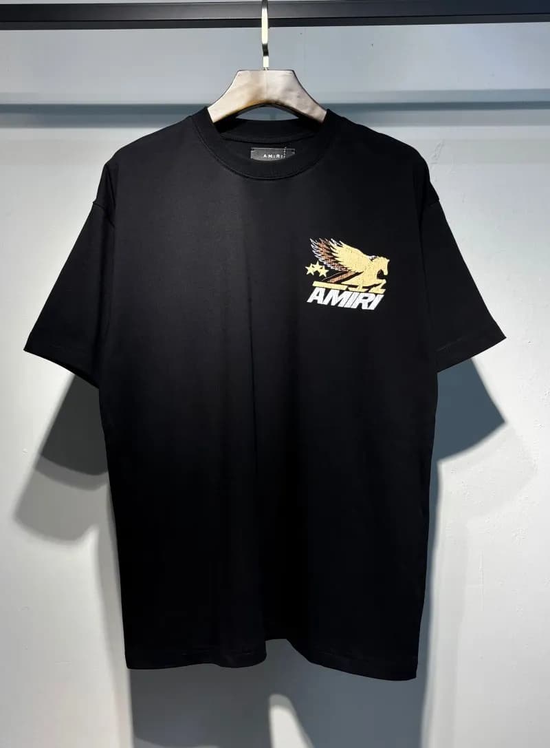 Amiri Logo T-Shirt Mesh Script — 731 black
