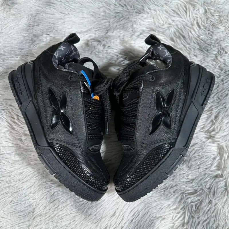 Louis Vuitton LV Trainer Monogram Suede — Foshan Batch 纯黑荔枝纹
