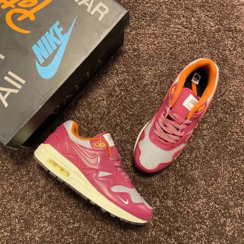 Nike Air Max 1 Infrared — TG版 MAX1  PATTA联名 玫红 波浪纹