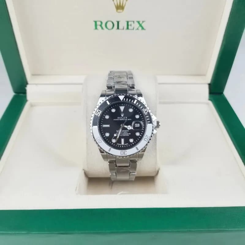 Rolex Submariner Date Black Dial with White Bezel