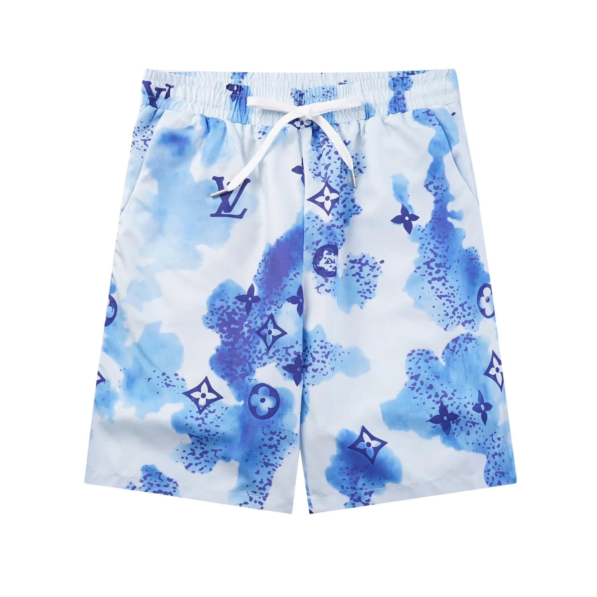 Louis Vuitton Monogram Watercolor Shorts Watercolor Blue