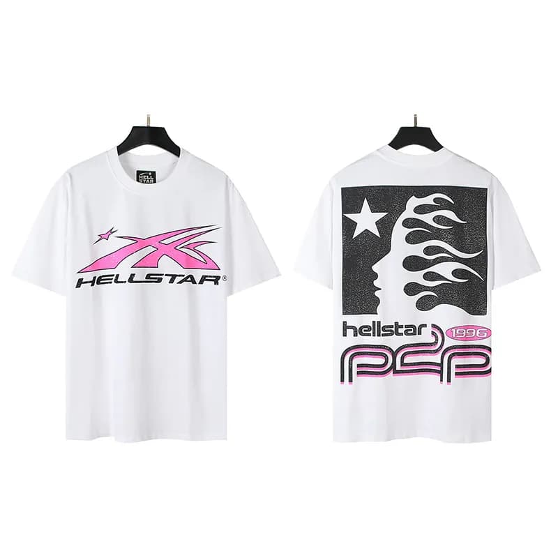 Palm Angels Graphic Tee Hellstar Records Print — 500白色