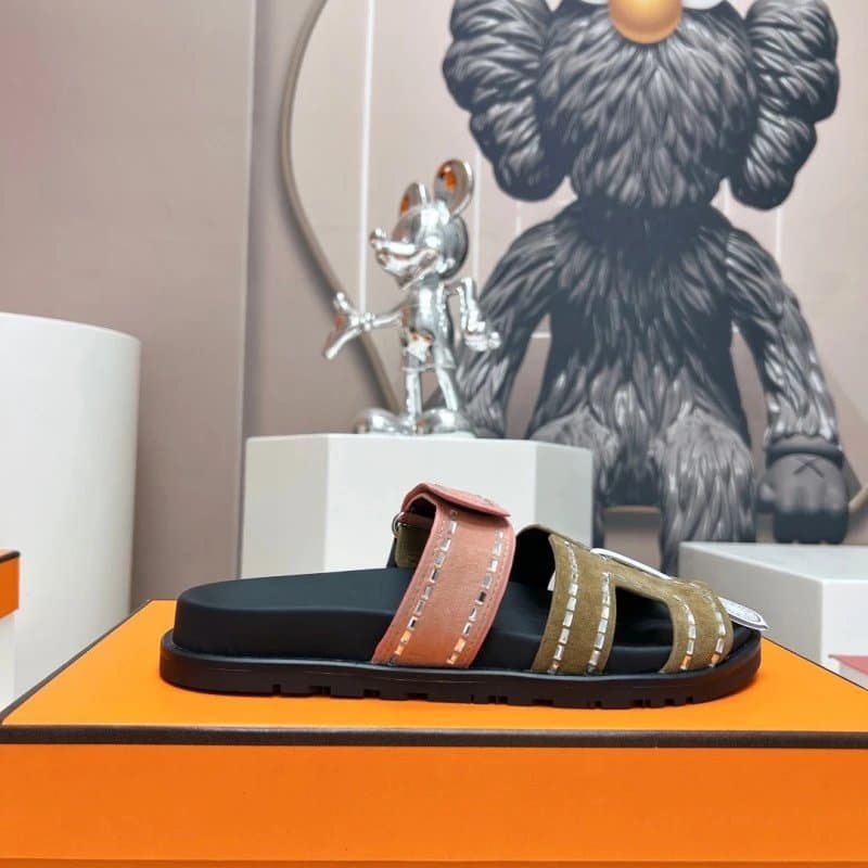 Hermès × KAWS Oran Sandal Two-Tone with Studs