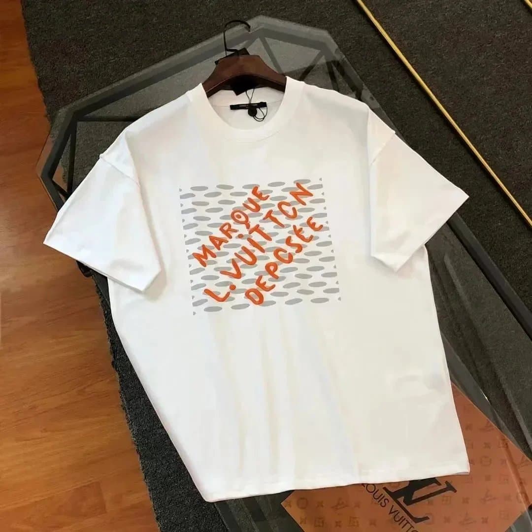 Louis Vuitton T-Shirt Marque L.Vuitton Déposée Print