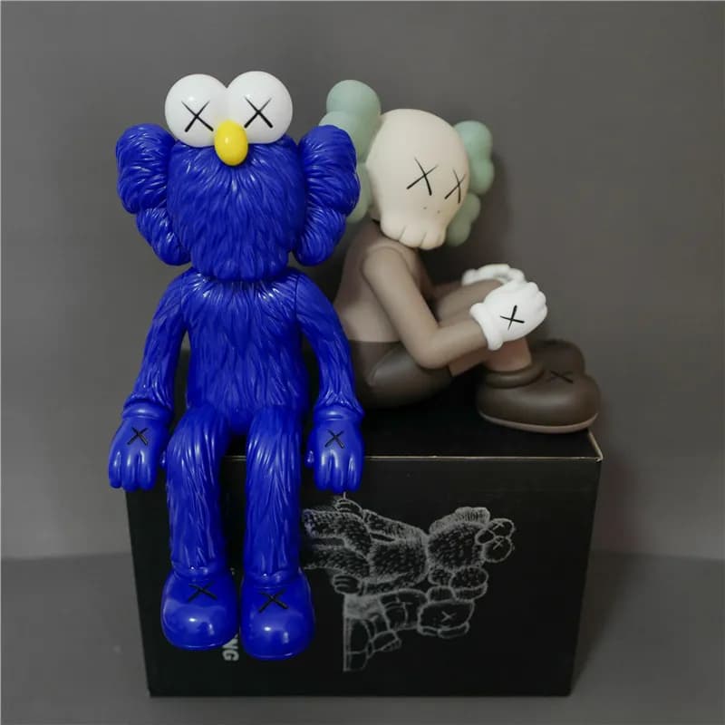 BAPE × KAWS Half-Brain Ape Figure Split Brain Design — 长沙IFS款-蓝咖一套