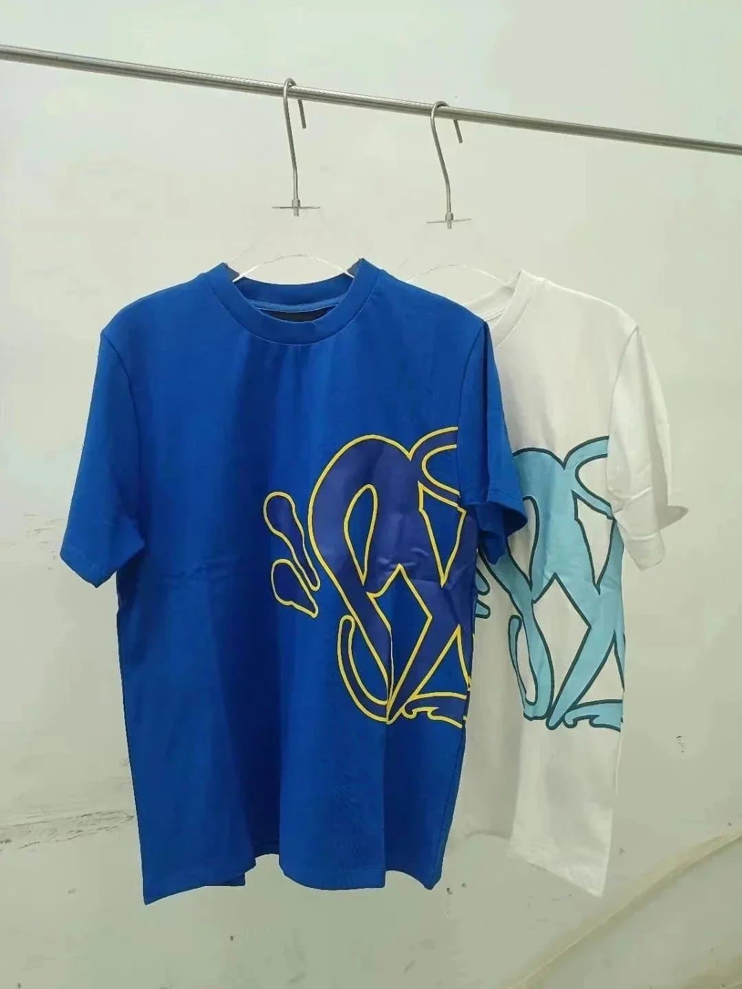 Balenciaga Logo Graphic Tee Bold Outline Print