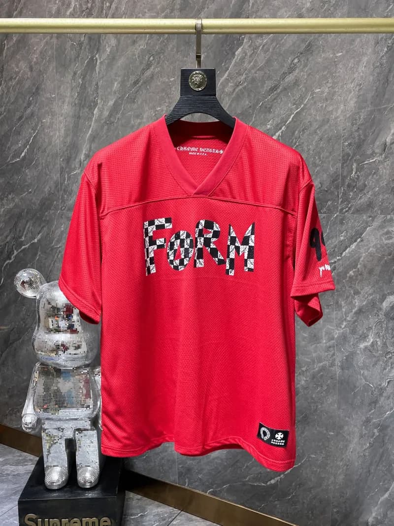 Chrome Hearts × Supreme Mesh Jersey FORM Checkered Logo
