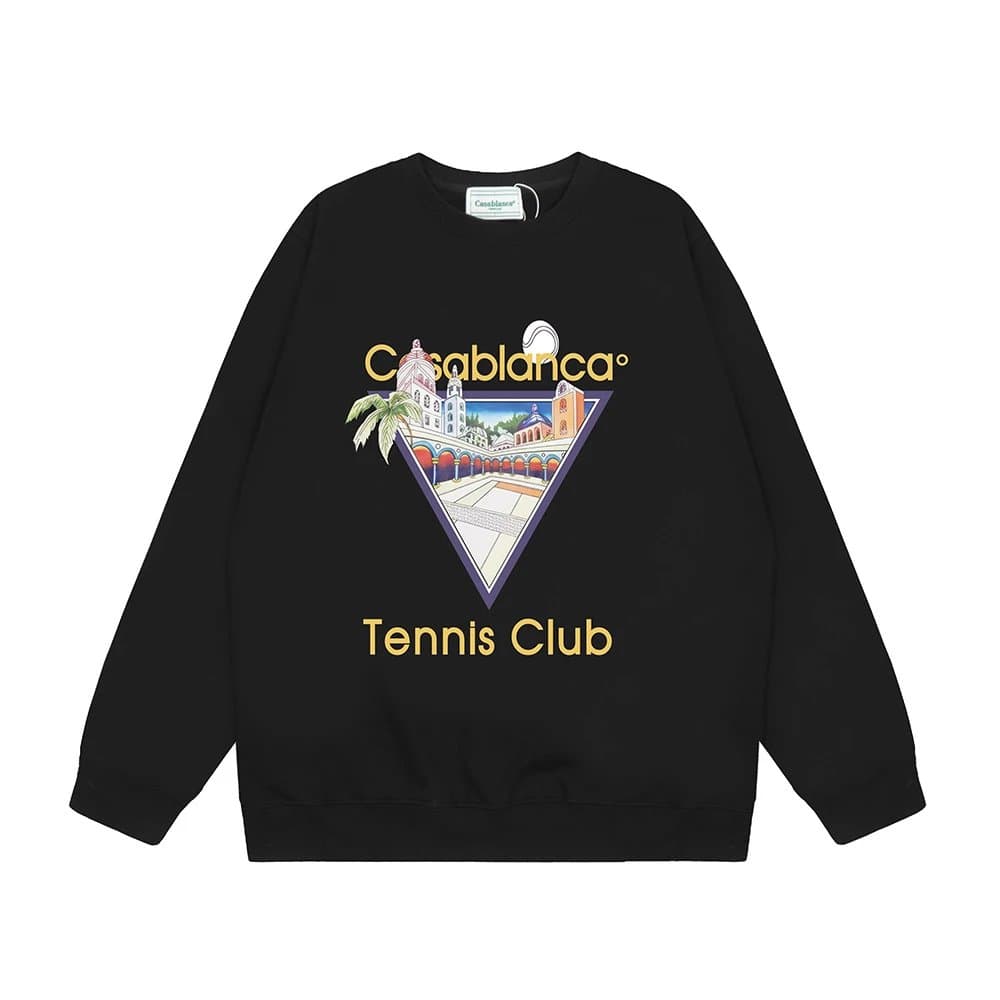 Casablanca Casa Blanca Sweatshirt Tennis Graphic — 061黑色